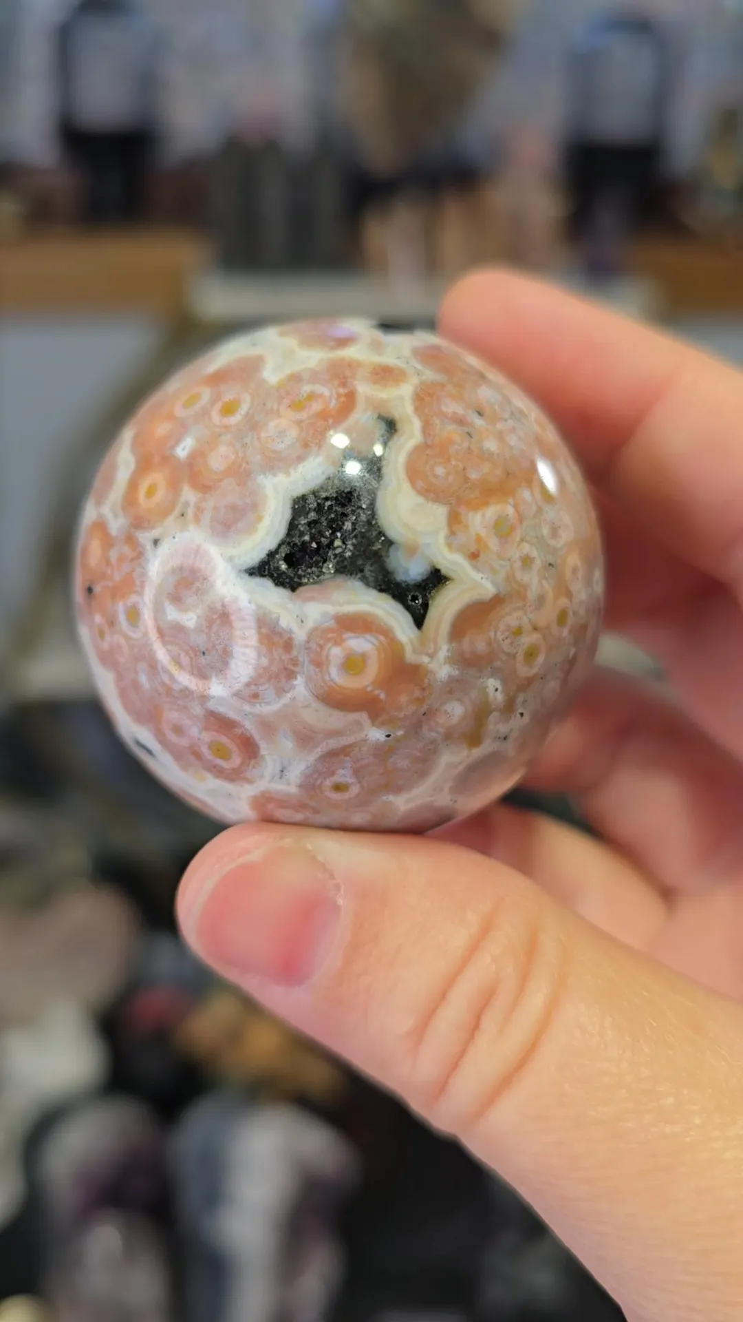8th vein Ocean Jasper sphere, 50mm ($270) from @RainbowBabyGems