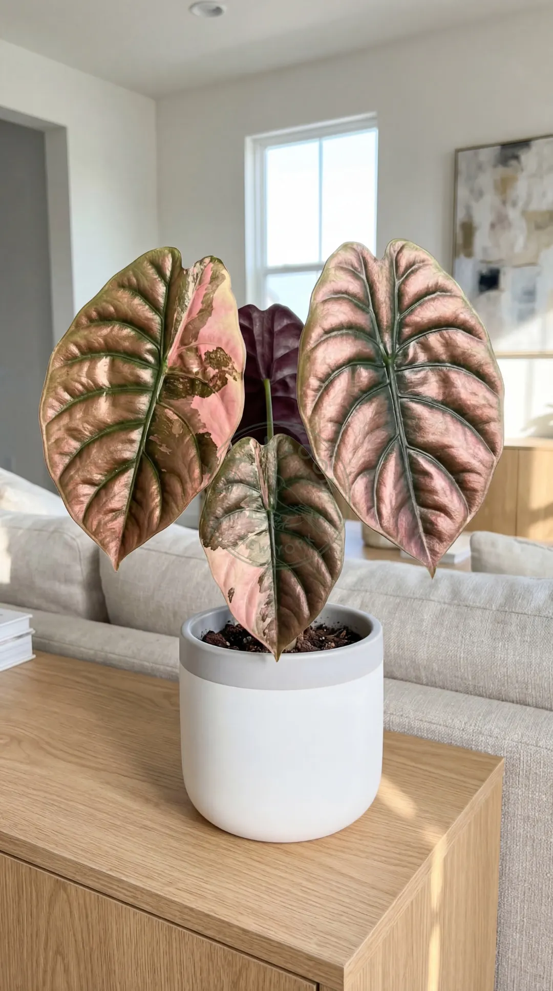 Alocasia Cuprea Super Pink Variegated TC (1 pack) ($325) from